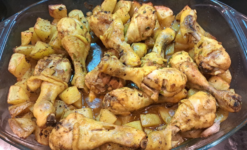 Pilons de poulet au ras el-hanout et pommes de terre au four 🍗 – Les ...